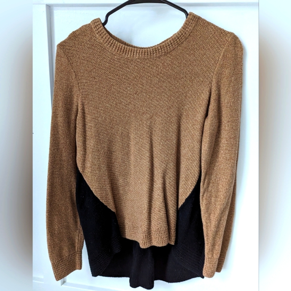 Madewell Neutral Color Block Sweater